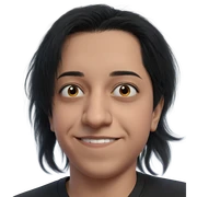 smiling boy with black hair sticker