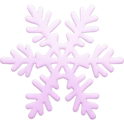 pastel pink snowflake  sticker