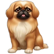 Pekingese redhead sticker