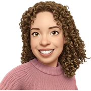 smiling girl in cozy sweater sticker