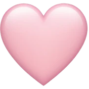 Light pink heart sticker