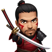 Fierce Samurai sticker