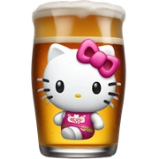 Hello kitty beer sticker