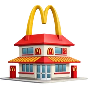 McDonald's building sticker