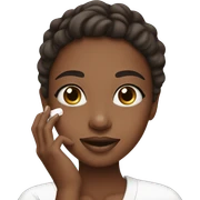 Girl doing her skincare  sticker