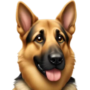 German shepherd  sticker