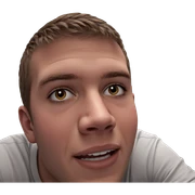 realistic portrait of young male sticker