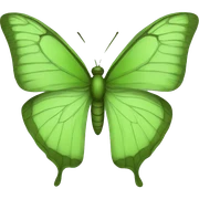 Mariposa verde sticker