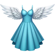 Dress with wings sticker