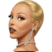 girl showcasing elegant jewelry sticker