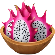 Bowl of dragon fruit  sticker