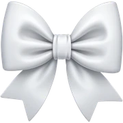 White bow sticker
