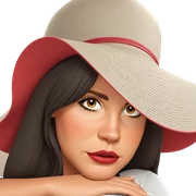 girl in hat portrait sticker