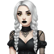 goth girl sticker