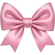 Baby pink bow sticker