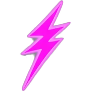 Pink lightning  sticker