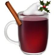  christmas mulled wine with cinnamon sticker