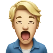 yawn sticker