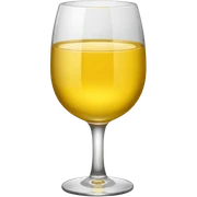 Yellow cup of wine  sticker