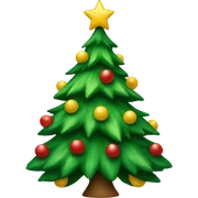 Christmas tree sticker
