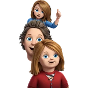 blue eyes and friendship sticker