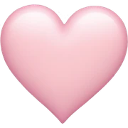 Pastel pink heart sticker
