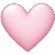 Light pink heart sticker