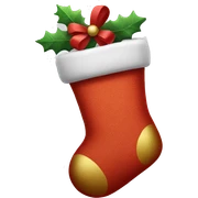 Christmas stocking sticker