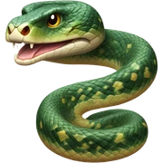 Realistic snake sticker