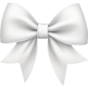 white bow  sticker