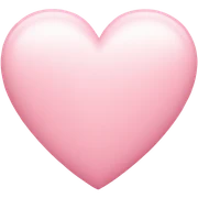 light pink heart sticker