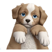 realistic blue eyes cat dog sticker