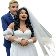 wedding bliss in the garden sticker