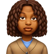 Portrait with this style and brown skin sticker