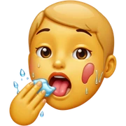 Licking sticker