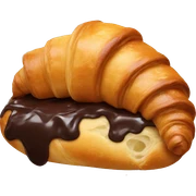 croissant con chocolate  sticker