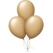 beige balloons sticker