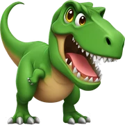 t-rex with t-shirt sticker