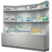 Muebles de exhibición para farmacias sticker