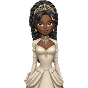 elegant dark-skinned princess portrait sticker