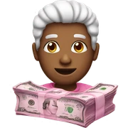 Pink money  sticker