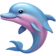 Pink dolphin  sticker