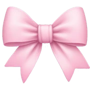 light pink bow  sticker