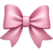 Light pink bow sticker