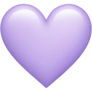 Pastel Purple Heart sticker