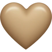 Beige Heart sticker
