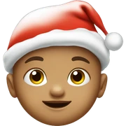 Baby with Santa hat sticker