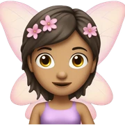 Brunette fairy atractive  sticker