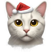 Zwei Weihnachts katzen sticker