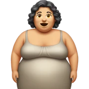 Fat lady sticker